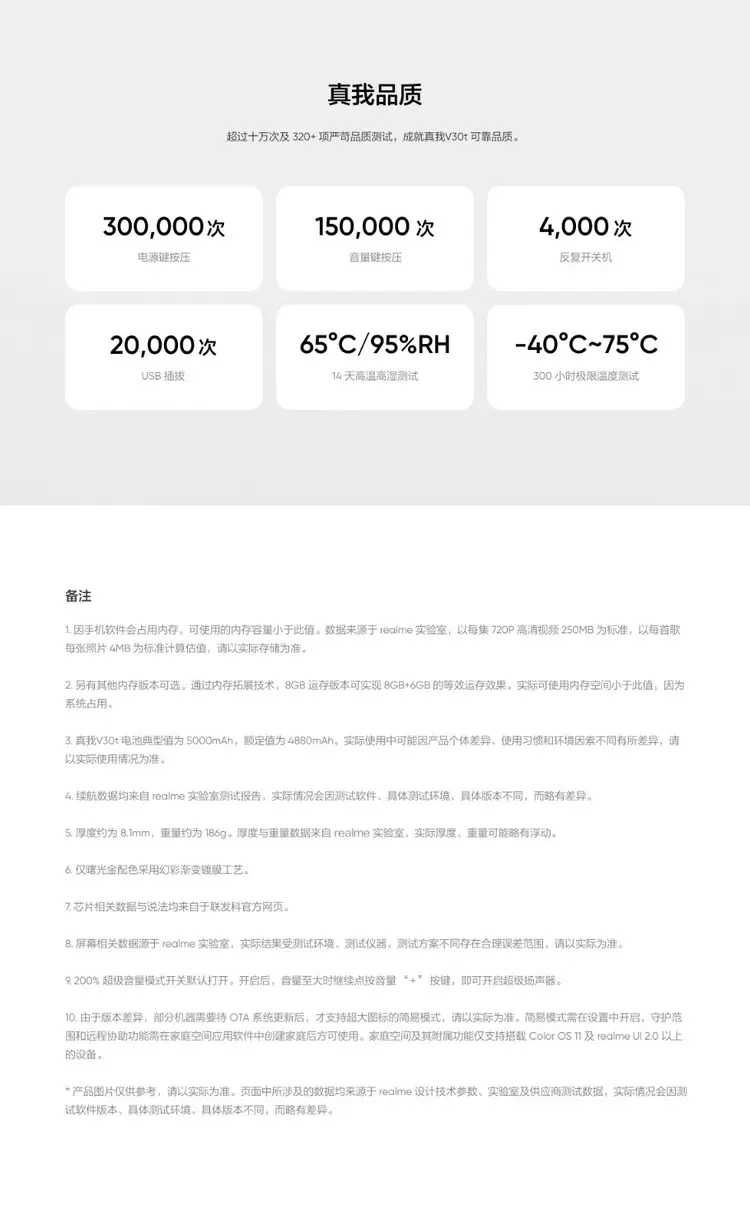 8gb 128gb realme 真我v30t 全网通5g版 曙光金 8gb 128gb 报价_参数